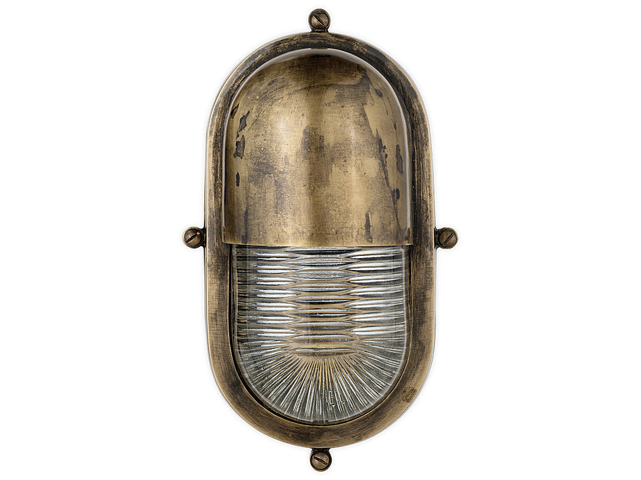 Denaya Outdoor Wall Lamp - Antique Brass