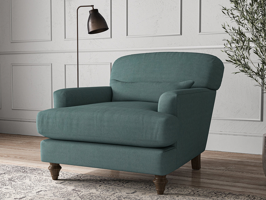 Deni Armchair - Recycled Cotton Airforce