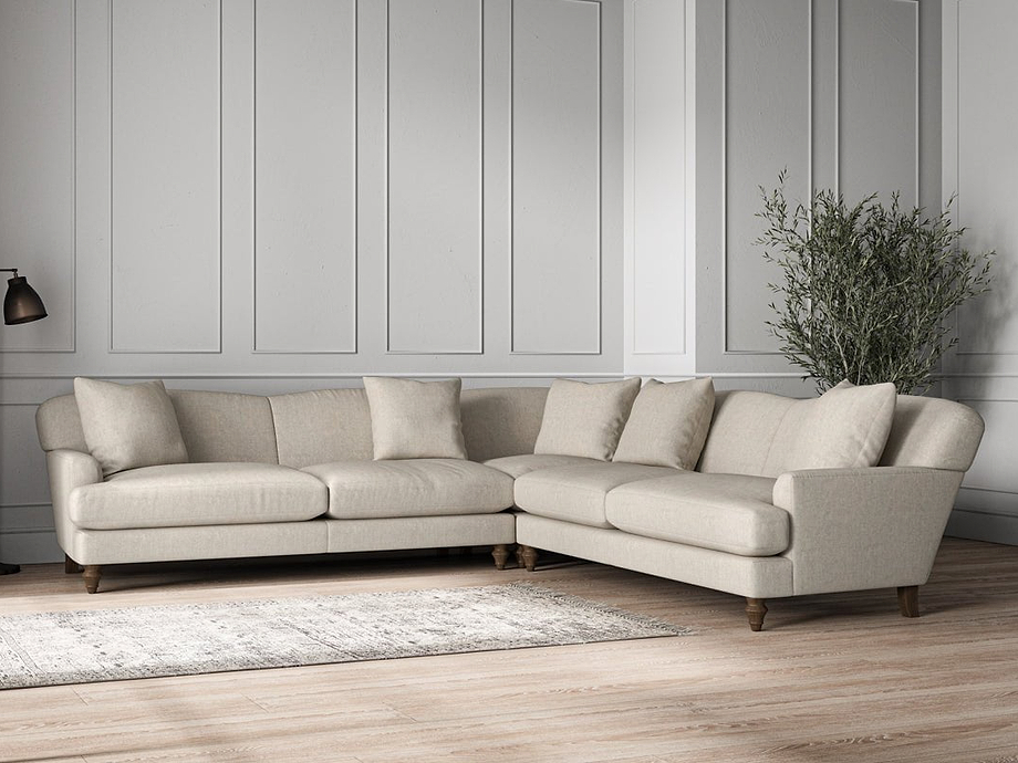 Deni Grand Corner Sofa - Brera Linen Natural