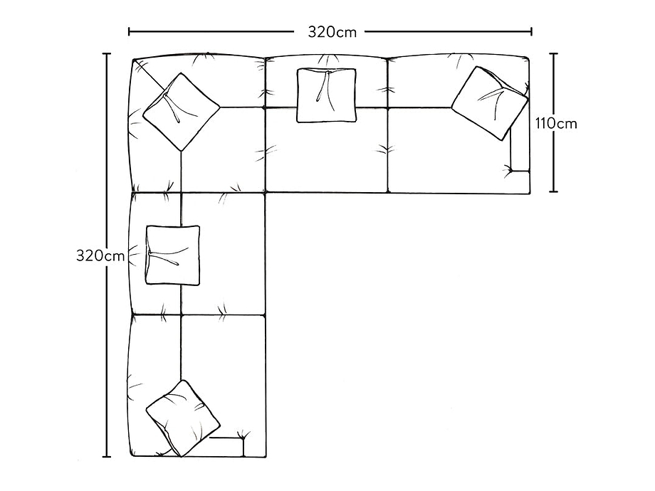 Deni Grand Corner Sofa - Brera Linen Natural