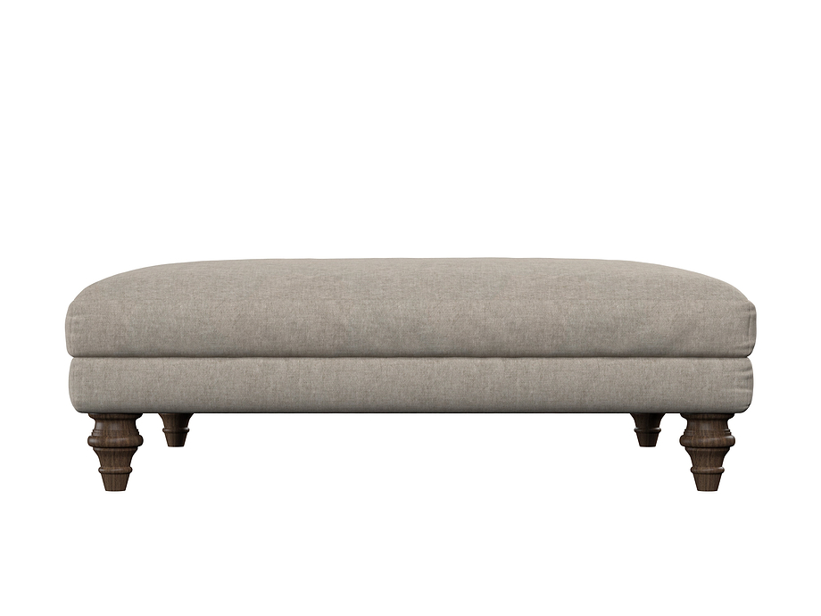 Deni Grand Footstool - Brera Linen Natural