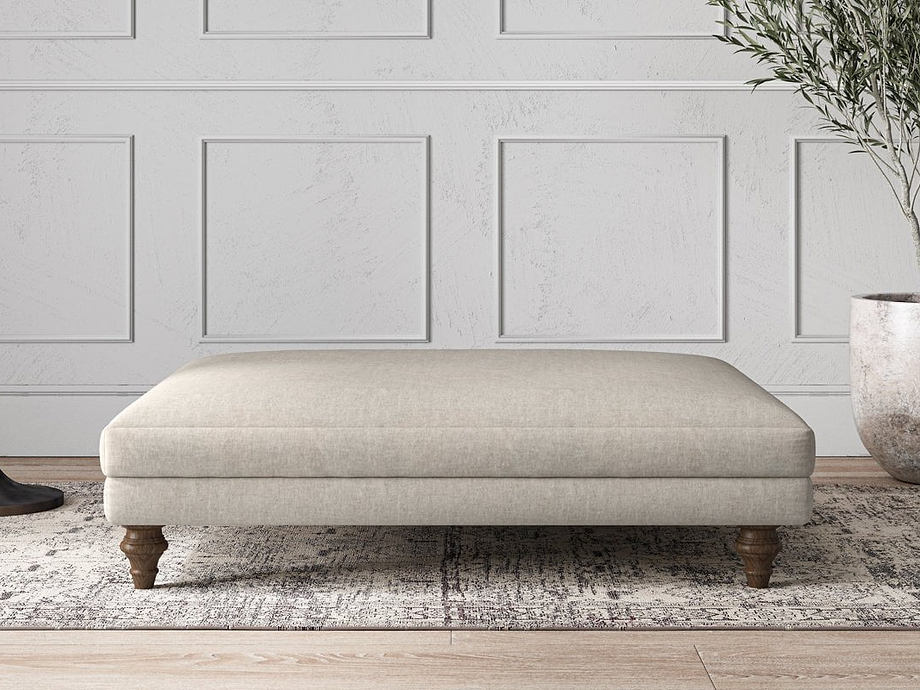 Deni Grand Footstool - Brera Linen Natural