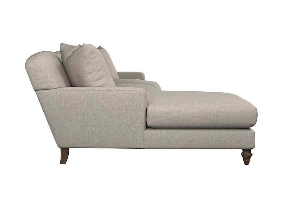 Deni Grand Left Hand Chaise Sofa - Brera Linen Natural