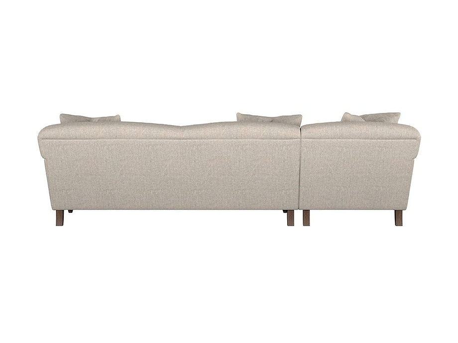 Deni Grand Left Hand Chaise Sofa - Brera Linen Natural