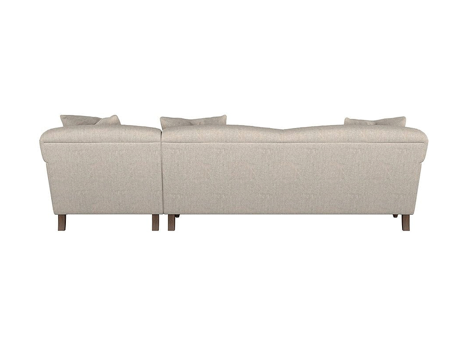 Deni Grand Right Hand Chaise Sofa - Brera Linen Natural