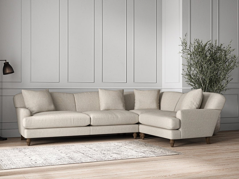 Deni Grand Right Hand Corner Sofa - Brera Linen Natural