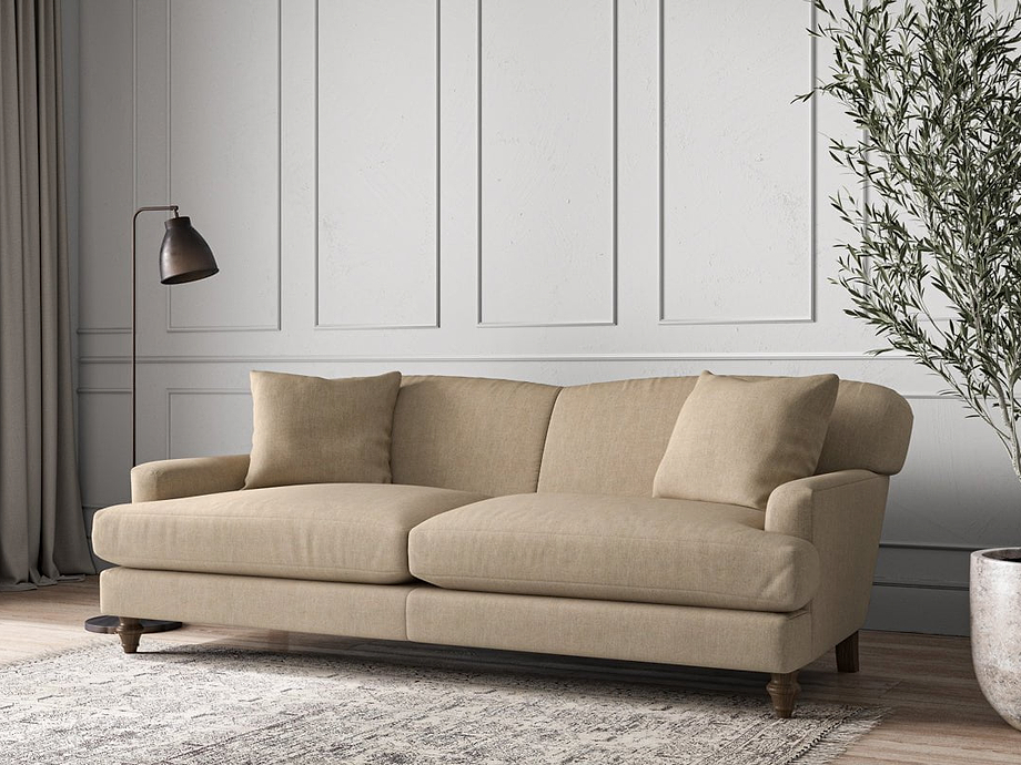 Deni Grand Sofa - Brera Linen Pebble