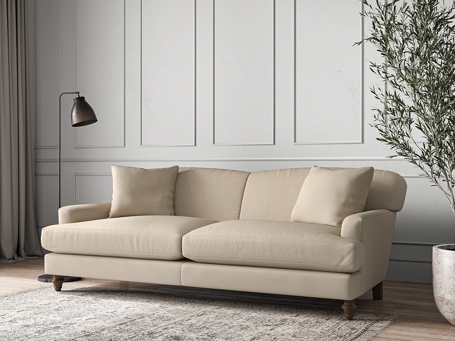 Deni Grand Sofa - Recycled Cotton Stone