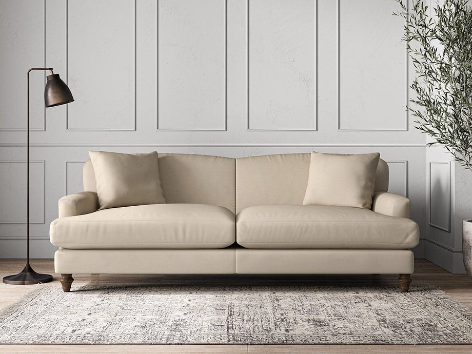 Deni Grand Sofa - Recycled Cotton Stone