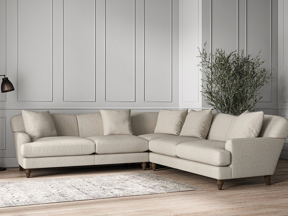 Deni Large Corner Sofa - Brera Linen Natural