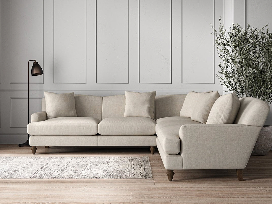 Deni Large Corner Sofa - Brera Linen Natural