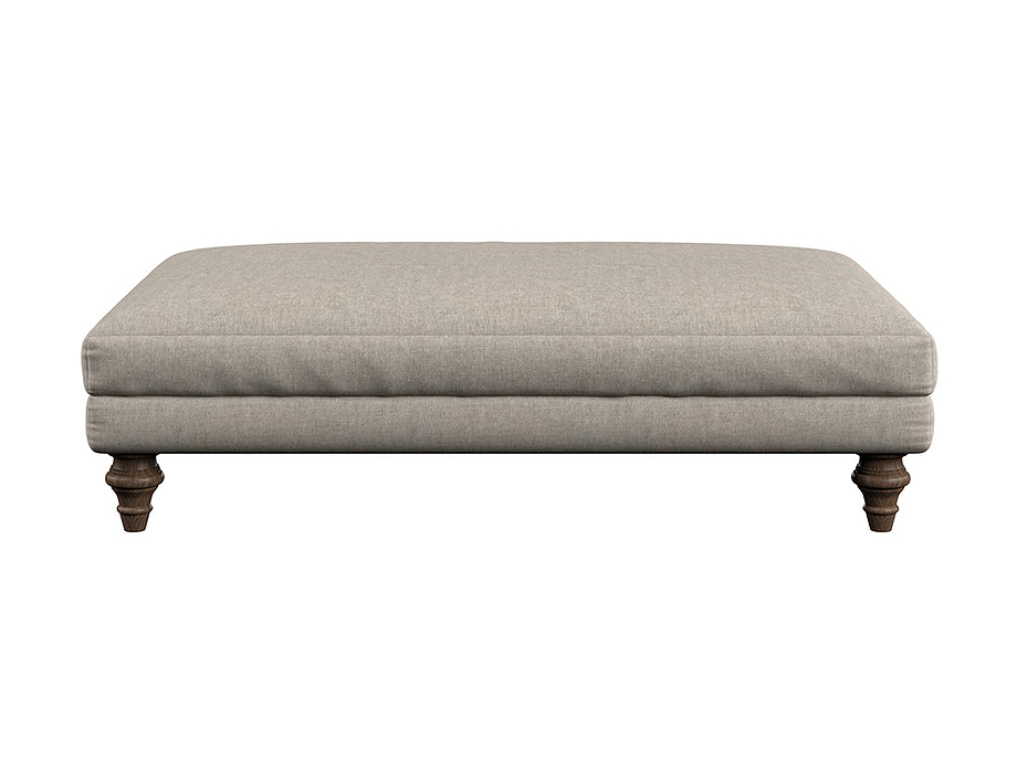 Deni Large Footstool - Brera Linen Natural