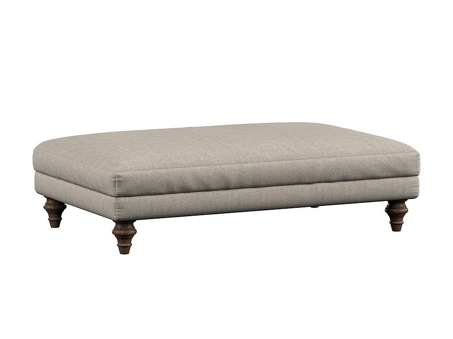 Deni Large Footstool - Brera Linen Natural