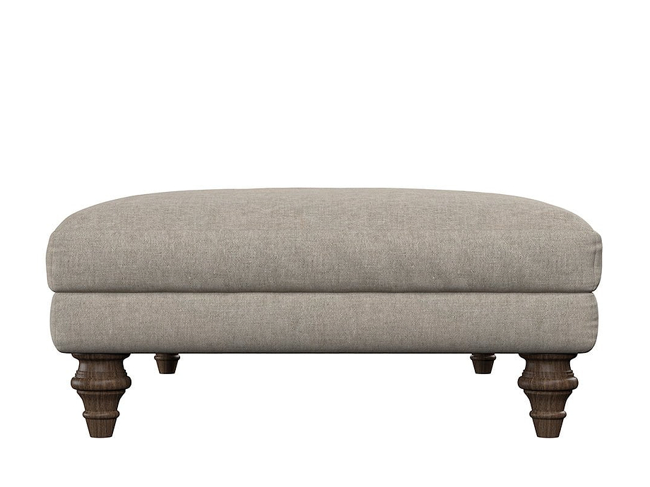 Deni Large Footstool - Brera Linen Natural