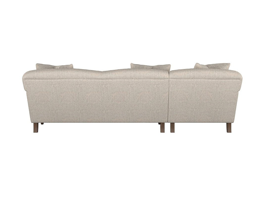 Deni Large Left Hand Chaise Sofa - Brera Linen Natural