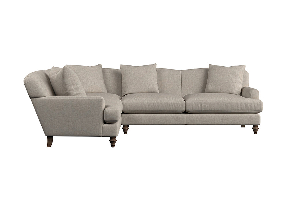 Deni Large Left Hand Corner Sofa - Brera Linen Natural