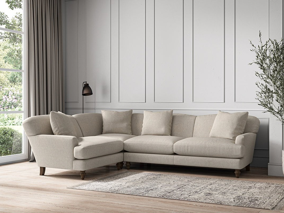 Deni Large Left Hand Corner Sofa - Brera Linen Natural