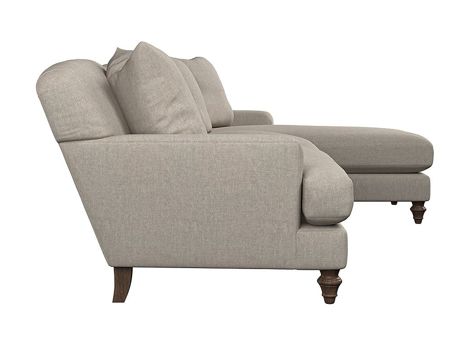 Deni Large Right Hand Chaise Sofa - Brera Linen Natural