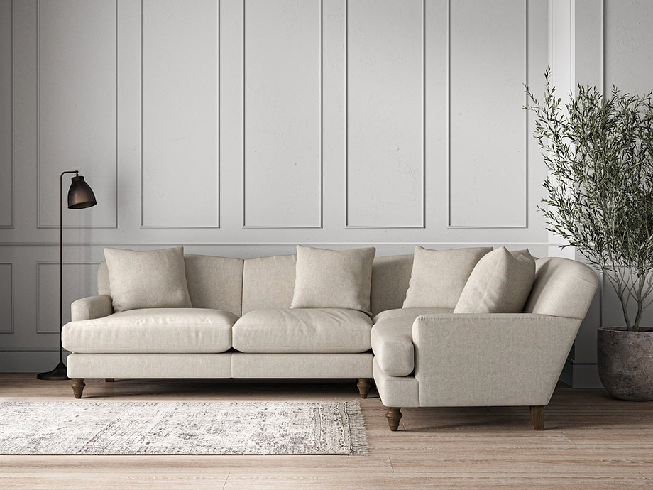 Deni Large Right Hand Corner Sofa - Brera Linen Natural