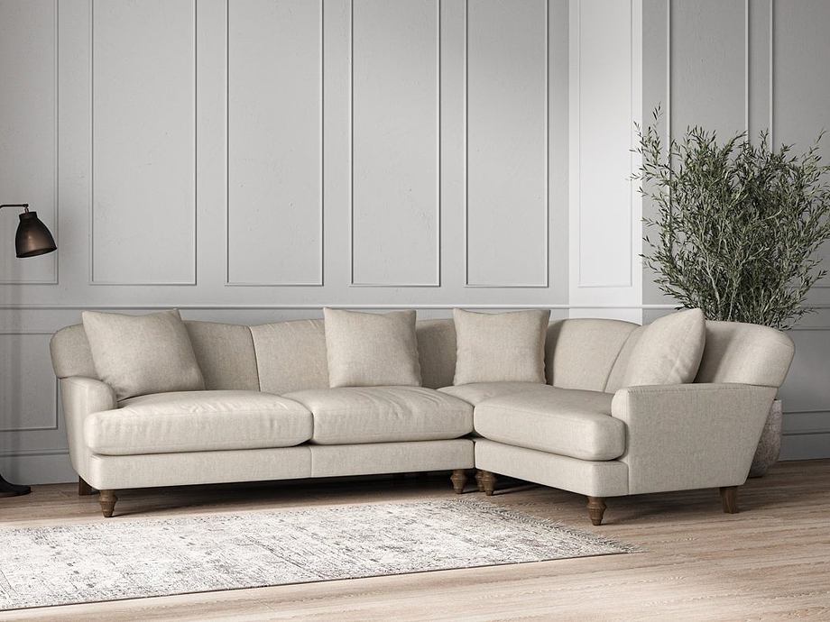 Deni Large Right Hand Corner Sofa - Brera Linen Natural