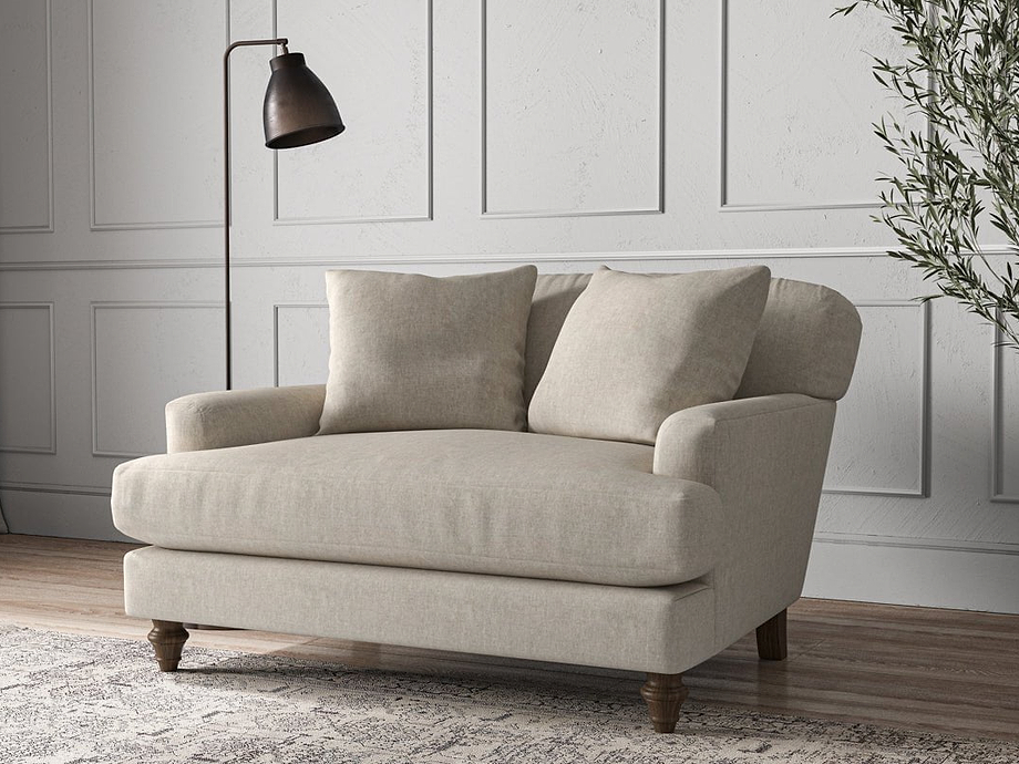 Deni Love Seat - Brera Linen Natural