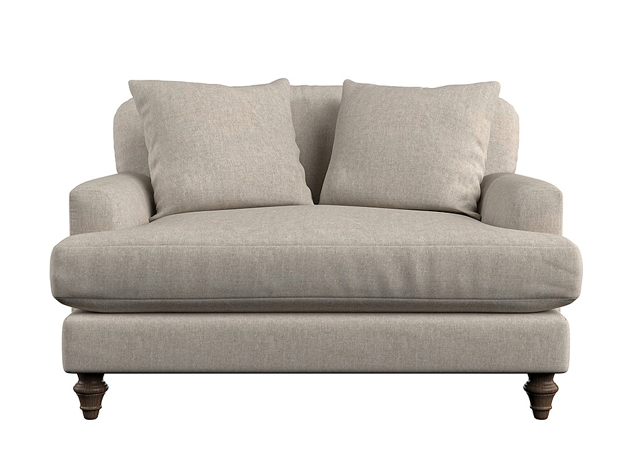 Deni Love Seat - Brera Linen Natural