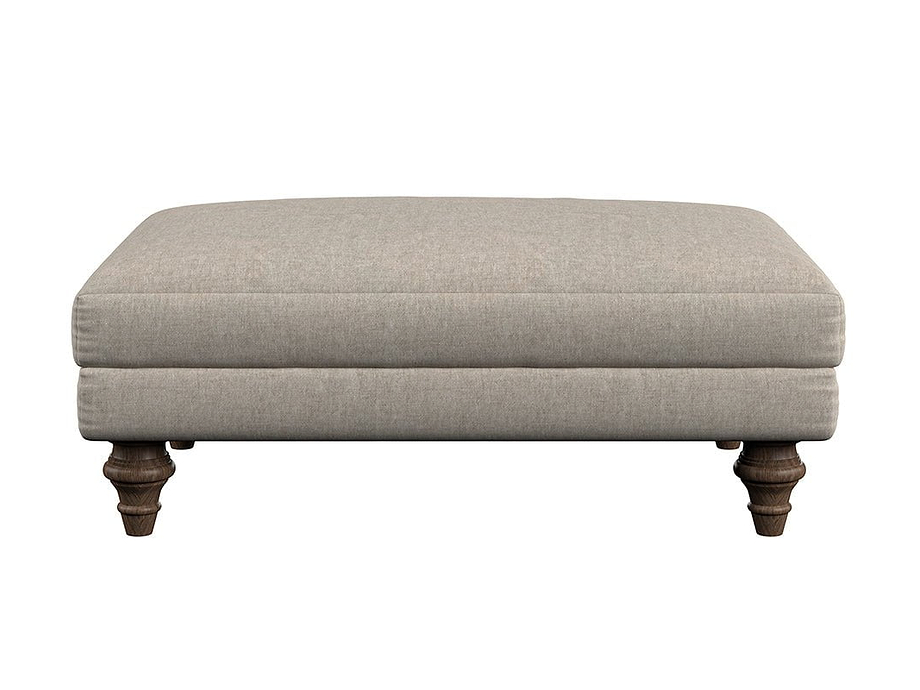 Deni Medium Footstool - Brera Linen Chestnut
