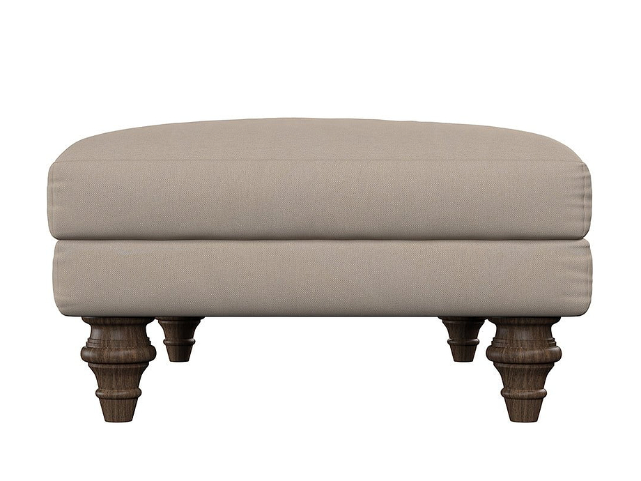 Deni Medium Footstool - Brera Linen Chestnut