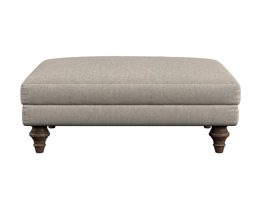 Deni Medium Footstool - Brera Linen Natural