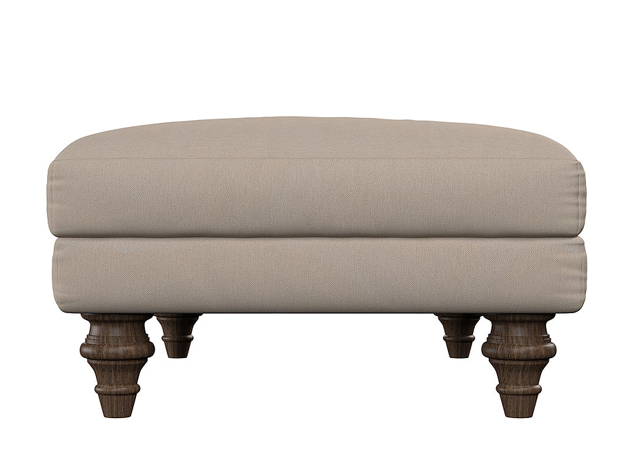 Deni Medium Footstool - Brera Linen Natural