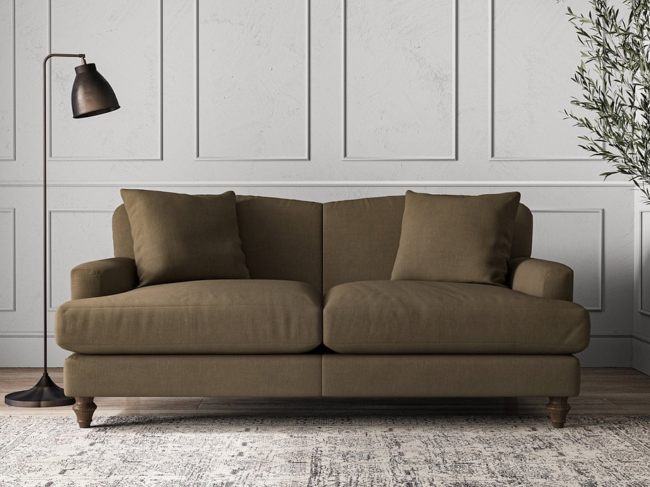 Deni Medium Sofa - Brera Linen Chestnut