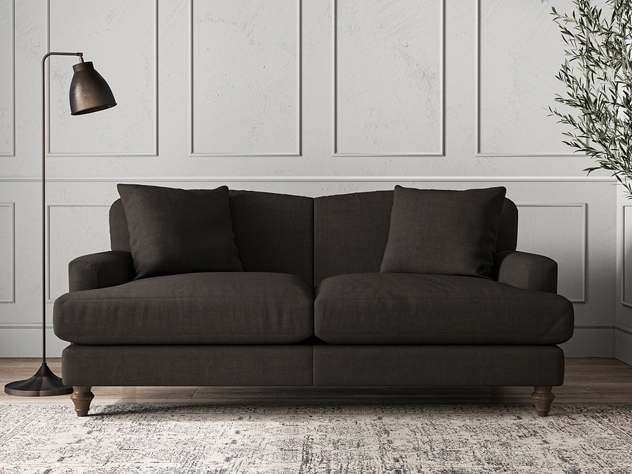 Deni Medium Sofa - Brera Linen Espresso