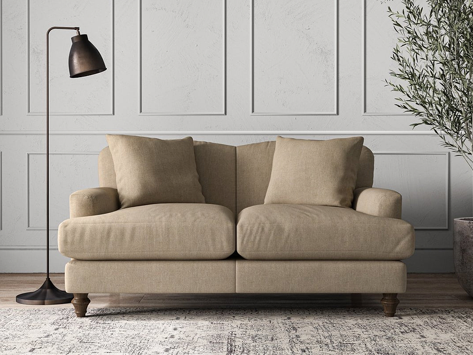 Deni Small Sofa - Brera Linen Pebble