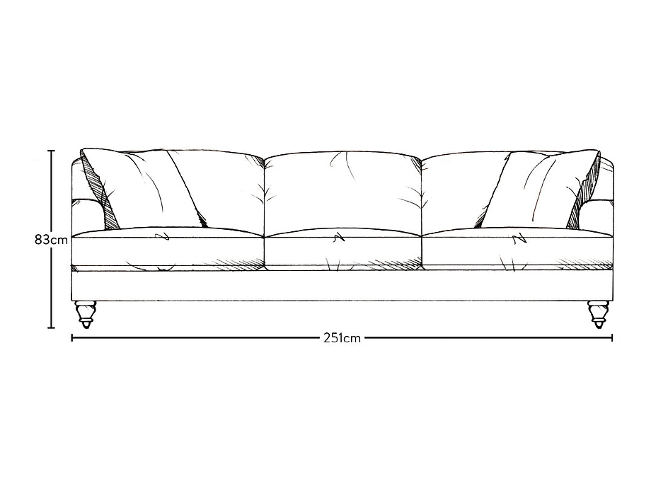 Deni Super Grand Sofa - Brera Linen Natural