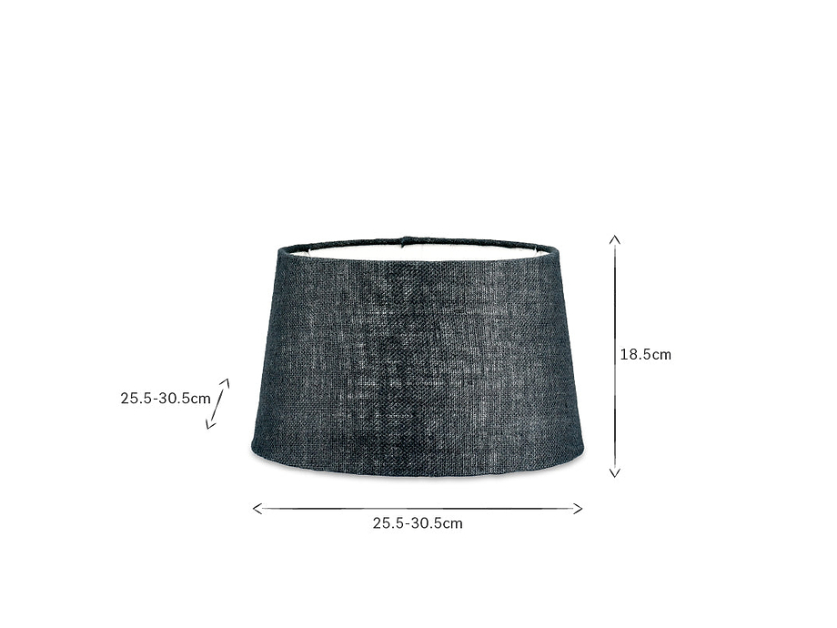 Dia Jute Lampshade - Ink