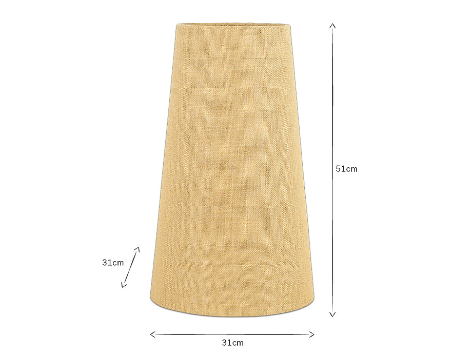 Dia Jute Tall Lampshade - Natural