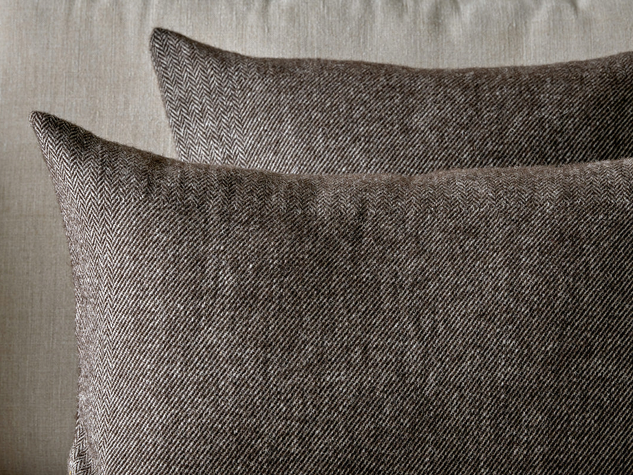 Dilli Wool Cushion Cover - Dark Brown