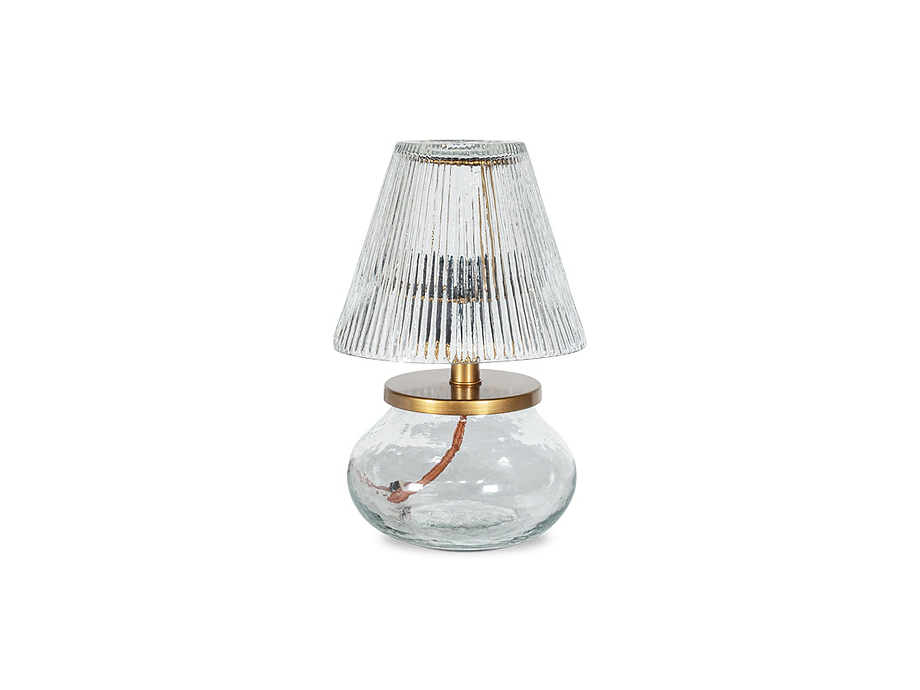 Dimalai Recycled Glass Table Lamp - Clear