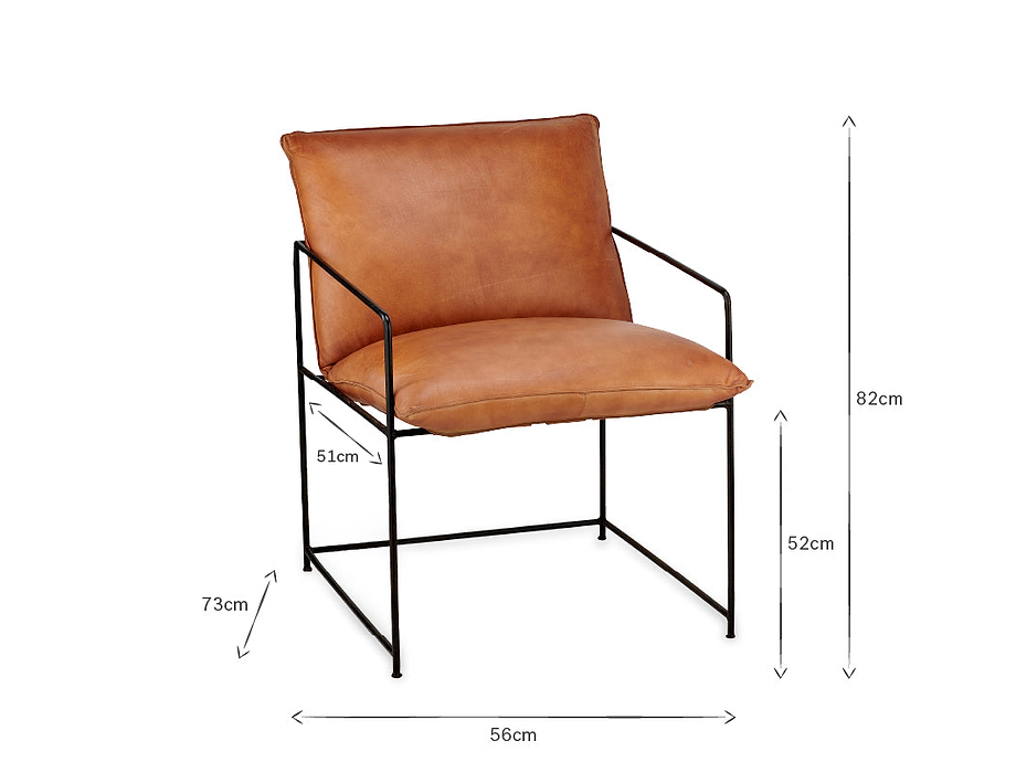 Durium Leather Lounger - Aged Tan