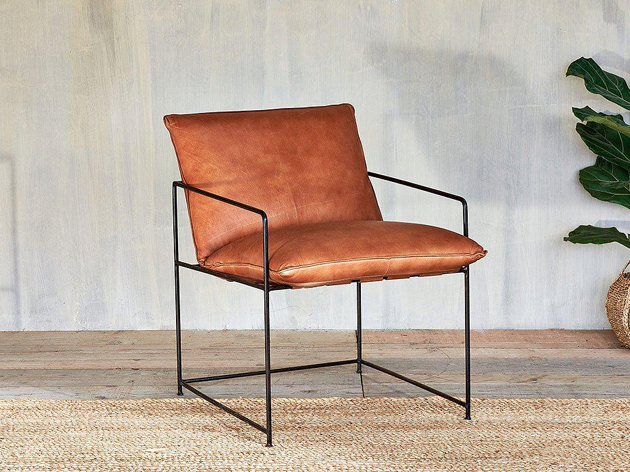 Durium Leather Lounger - Aged Tan