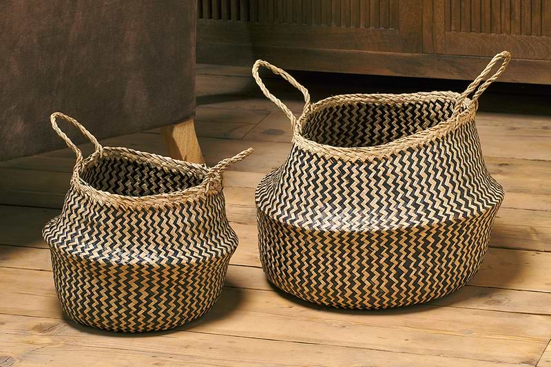 Ekuri Basket - Black & Natural