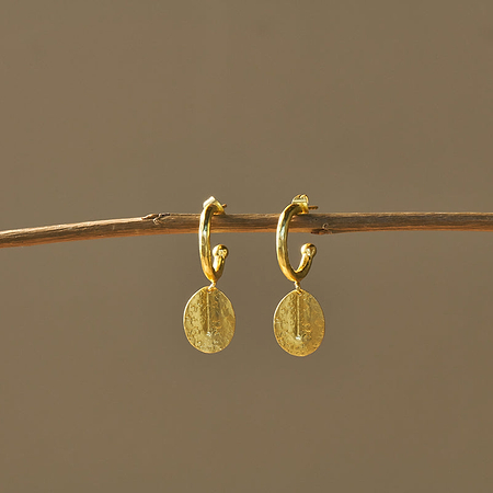 Esta Hoop Earrings - Gold  - One Size