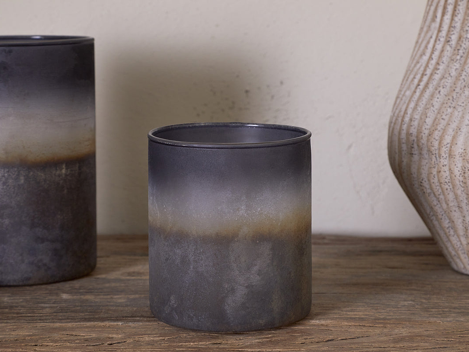 Etti Tealight Holders - Navy & Smoke