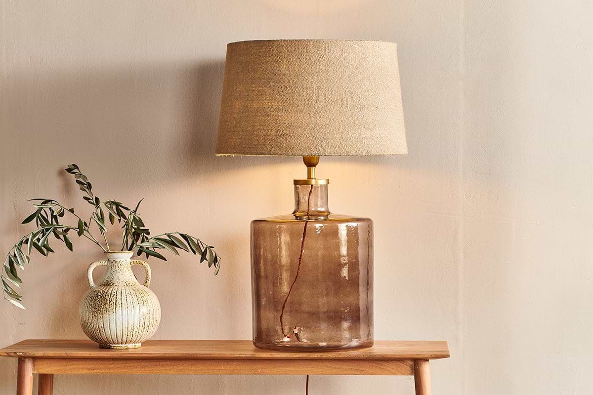 Pottery Barn Glass Jug Table Lamp NEW IN BOX Pottery Barn Maggie