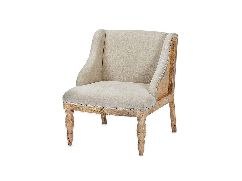 Elbu Deconstructed Linen Armchair - Stone