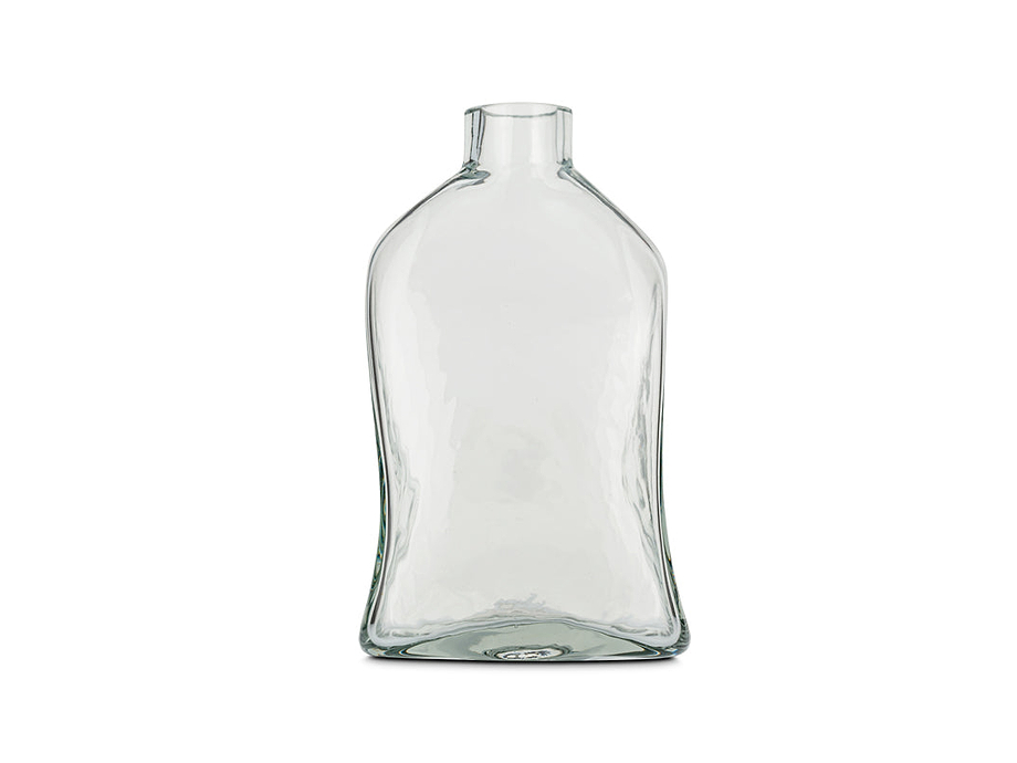 Ellam Recycled Glass Bottle Vase - Clear