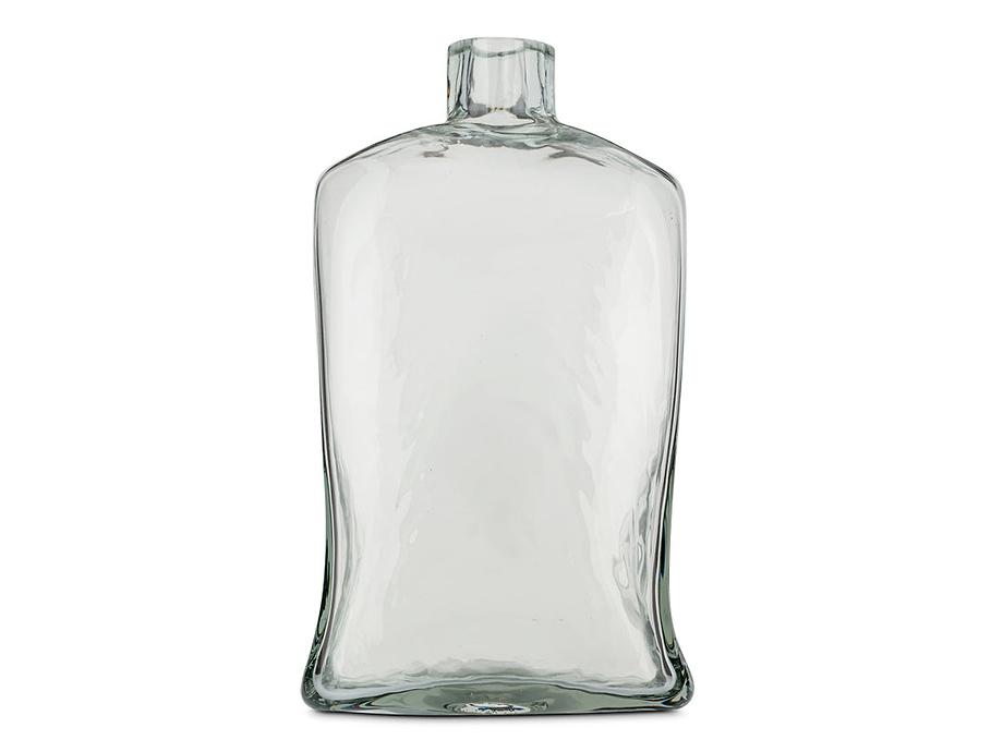 Ellam Recycled Glass Bottle Vase - Clear