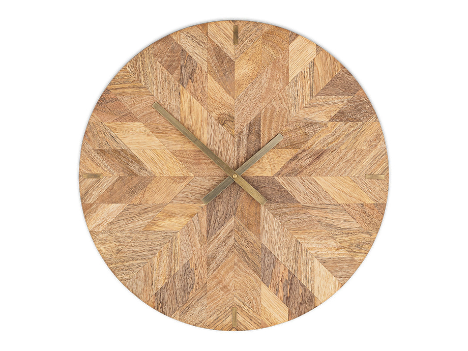 Enugu Mango Wood Clock - Natural