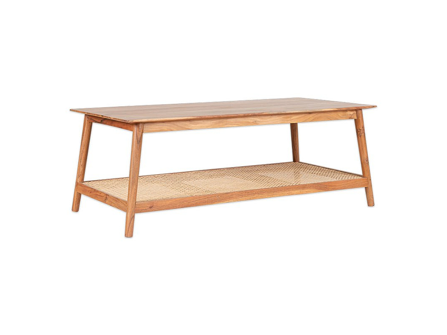 Erabar Acacia & Cane Coffee Table
