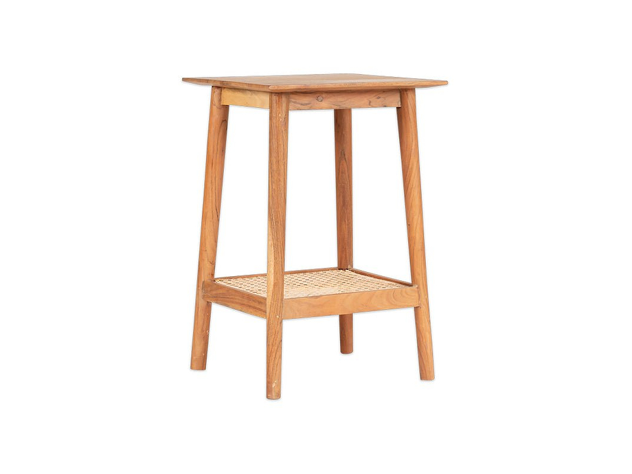 Erabar Acacia & Cane Side Table
